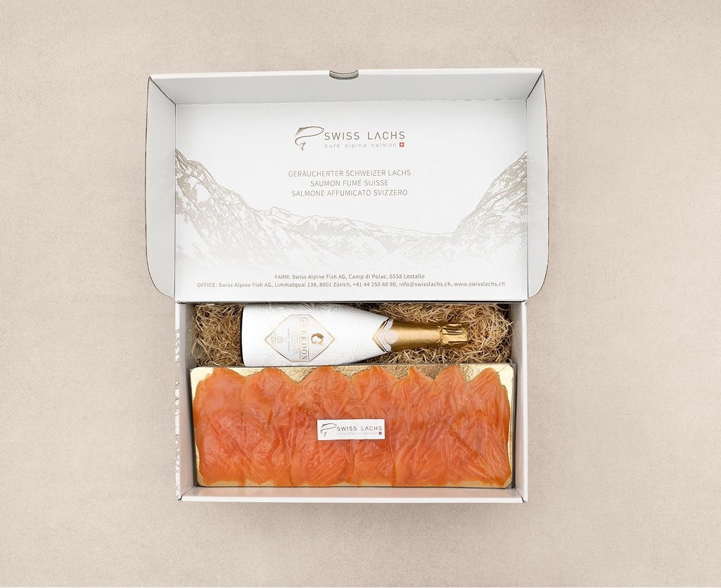 Filetto di salmone affumicato con premium Champagne